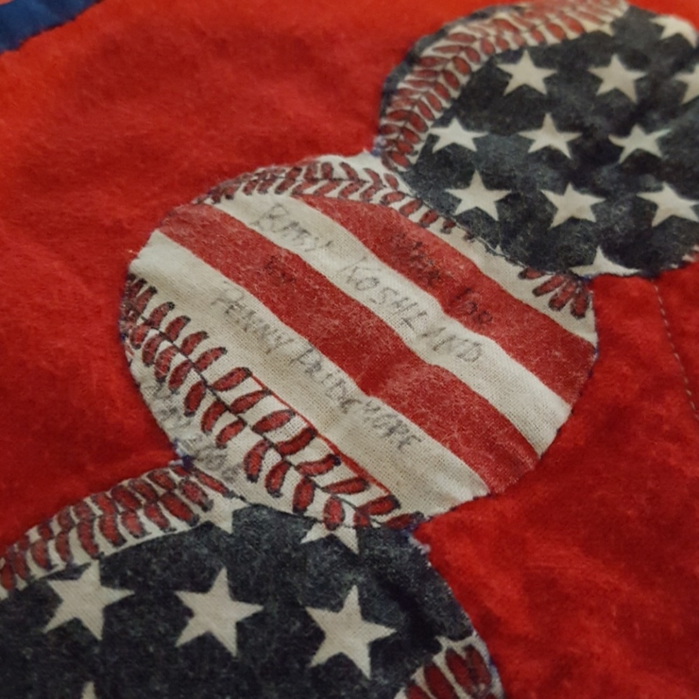 Child's Baseball Print Blanket/Mat. - Picture 4 of 8